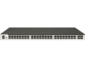 48 个 1GE Base-T 端口，4 个 10GE SFP+端口，三层以太网交换机